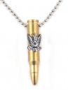 Bronze Israeli Army M-16 Rifle Bullet Pendant - Air Force Emblem