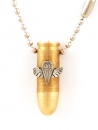 Israeli Army Bullet Bronze Pendant - Paratroopers Symbol
