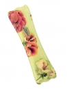 Light green flower design Wood Mezuzah