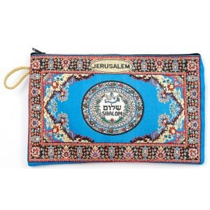 Embroidered Fabric Purse, Colorful Dove of Peace Shalom  Choice of Sizes