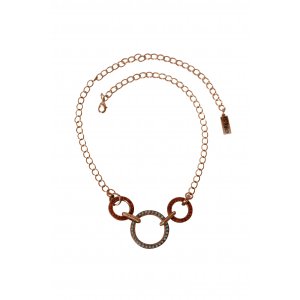Amaro Handcrafted Chain Necklace, Closed Circles  From the Isis Collection