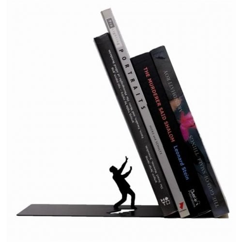 ARTORI  Creative and Humorous Falling Bookend for Home or Office Décor