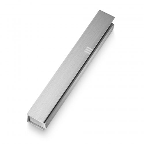 Adi Sidler Brushed Aluminum Mezuzah Case Envelope Style with Shin  Silver
