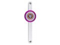 Agayof Mezuzah Case, Circular Target Design with Shin in Center - 5 Inches