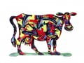 David Gerstein Free Standing Double Sided Steel Sculpture - Medina Cow