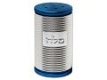 Dorit Judaica Spiral Design Salt Shaker with Hebrew Plaque - Silver and Turquoise
