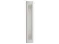 Rounded Light Gray Polyresin with Stone Effect Mezuzah Case  Silver Shin