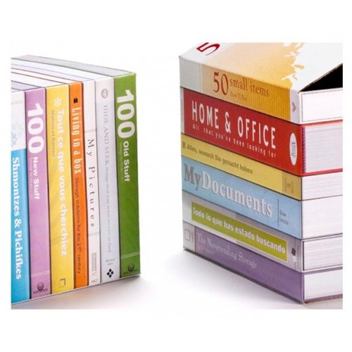 Shahar Peleg, Boox Store  Books on your Shelf that Hide Two Storage Boxes