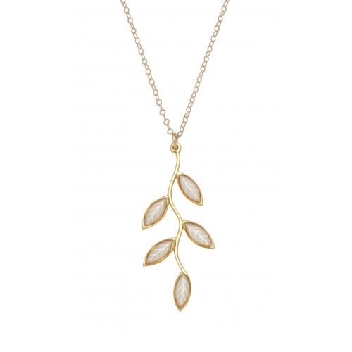 Small Olive Leaf Necklace