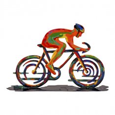 Yair Emanuel Two Sided Table Sculpture Bicyclist
