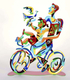 David Gerstein Free Standing Double Sided Bicycle Sculpture - Weekend Ride
