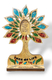 Standing Sculpture, Colorful Tree of Life with Home Blessing - 3 Languages Option