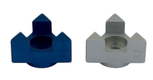 Avner Agayof Anodized Aluminum Travel Shabbat Candlesticks, Star of David - Blue