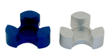 Avner Agayof Anodized Aluminum Travel Candle Holders, Leaf Collection - Blue