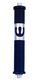 Agayof Cylinder Mezuzah Case with Curving Shin, in Dark Colors - 4 Inches Height