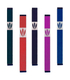 Agayof Mezuzah Case with Shin of Three Leaves, Dark Colors - 6 Inches Height