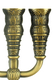 Seven Branch Menorah with Jerusalem Images, Copper - Option 5.3