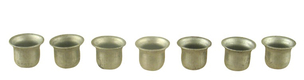 Seven Branch Menorah with Jerusalem Images, Pewter - Option 5.3
