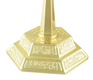 Seven-Branch Menorah with Jerusalem Images, Gold - Option: 5.3