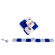 Agayof Compact Two in One Dreidel Menorah - Blue, Silver and Black Colors