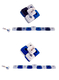 Agayof Compact Two in One Dreidel Menorah - Blue, Silver and Black Colors