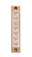 Agayof Mezuzah Case, Six Doves and Shin in Light Colors - 4 Inches Height