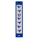 Agayof Mezuzah case, Six Doves and Shin in Dark Colors - 4 Inches Height