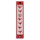 Agayof Mezuzah case, Six Doves and Shin in Dark Colors - 4 Inches Height