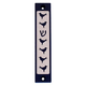 Agayof Mezuzah case, Six Doves and Shin in Dark Colors - 4 Inches Height