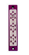 Agayof Mezuzah Case, Three Stars of David in Dark Colors  4 Inches Height