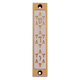 Agayof Mezuzah Case with Three Stars of David, in Light Colors - 4 Inches Height