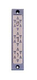 Agayof Mezuzah Case with Three Stars of David, in Light Colors - 4 Inches Height
