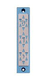 Agayof Mezuzah Case with Three Stars of David, in Light Colors - 4 Inches Height