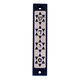 Agayof Mezuzah Case with Four Stars of David, in Dark Colors  4 Inches Height