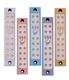 Agayof Mezuzah Case, Twelve Stars of David in Light Colors - 4 Inches Height