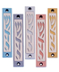 Agayof Mezuzah Case with Letters of Divine Name in Light Colors - 4 Inches Height