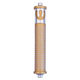 Agayof Cylinder Mezuzah Case with Shema Prayer and Shin, Light Colors - 4 Inches