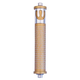 Agayof Cylinder Mezuzah Case, Shema and Curving Shin in Light Colors - 6 Inches