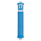 Agayof Cylinder Mezuzah Case with Shema Prayer and Shin, Dark Colors - 6 Inches Height