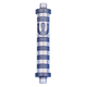 Agayof Cylinder Mezuzah Case with Bands, Light Colors - 4 Inches Height