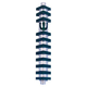 Agayof Cylinder Mezuzah Case with Triangles, Dark Colors at 6 Inches