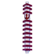 Agayof Cylinder Mezuzah Case with Triangles, Dark Colors at 6 Inches