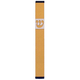 Agayof Pillar Mezuzah Case with Curving Shin, Light Colors - 5 Inches Height