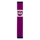 Agayof Pillar Mezuzah Case with Curving Shin in Dark Colors  4 Inches Height