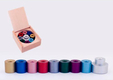 Agayof Compact Modular Colorful Menorah with Storage Box