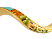 Collectors Hand Painted Yemenite Shofar - Jerusalem