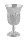 Silver Plated Kiddush Fountain with 8 Small Cups - Citadel of David Design