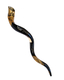Collectors Hand Painted Yemenite Shofar - Ten Commandments