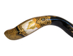 Collectors Hand Painted Yemenite Shofar - Ten Commandments