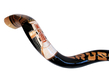 Collectors Hand Painted Yemenite Shofar - Temple in Jerusalem